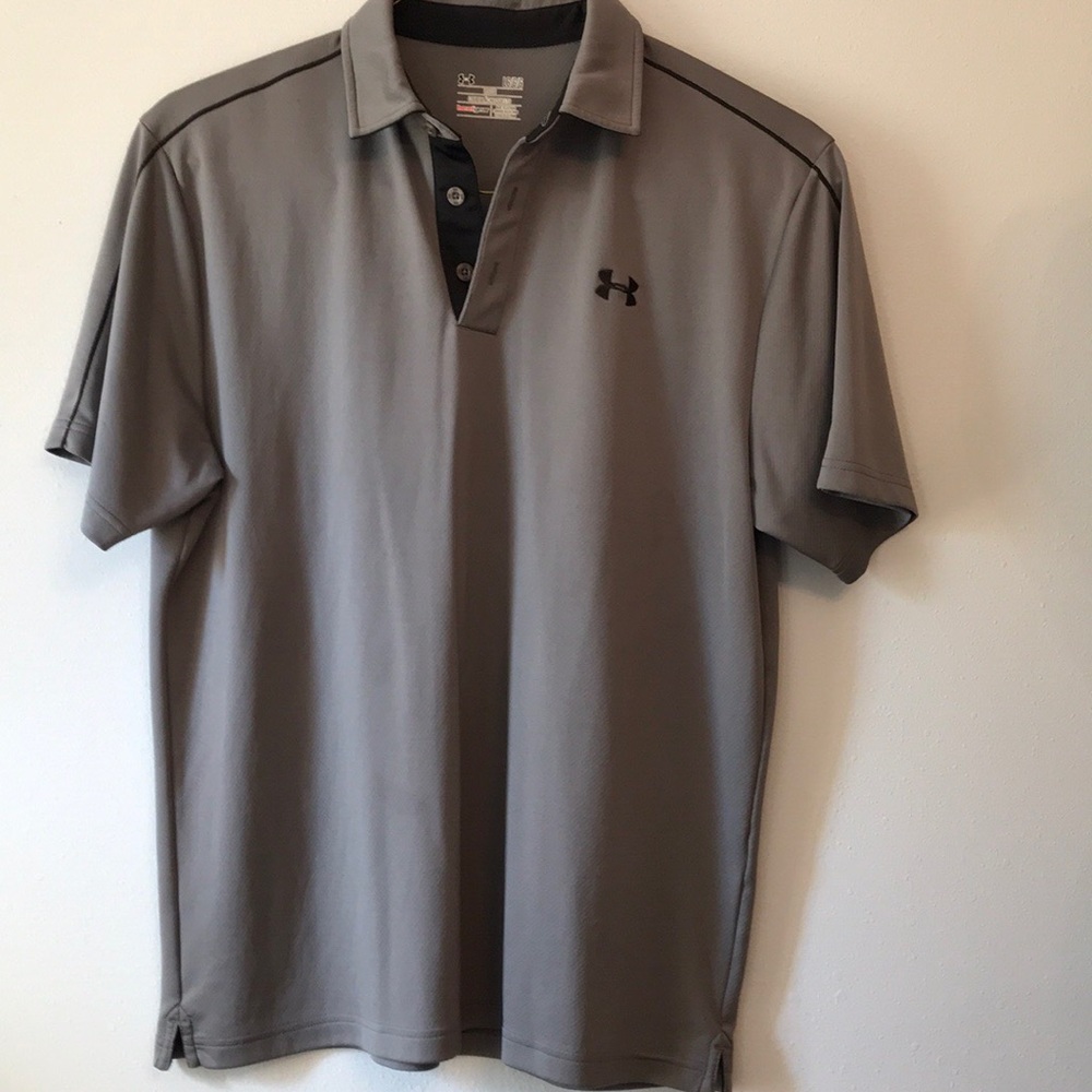 Grey Under Armour polo